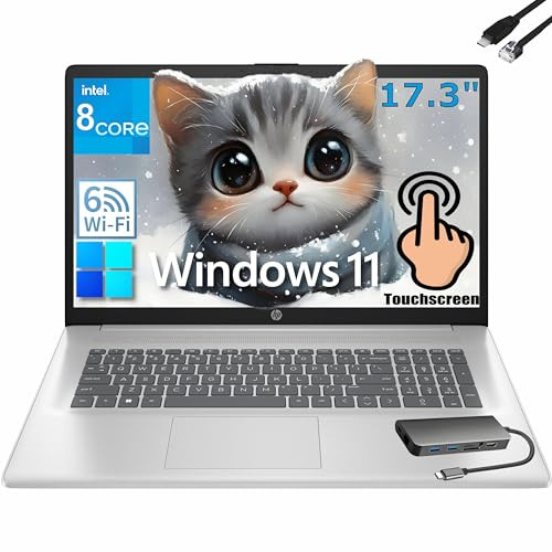 HP 17.3" Touchscreen Laptop with Intel Core i5-1135G7, 16GB RAM, 1TB SSD