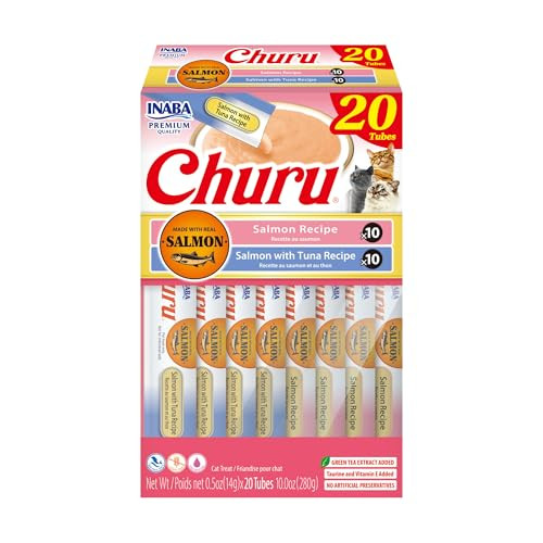 INABA Salmon Churu Cat Treats 20-Pack 0.5-Oz