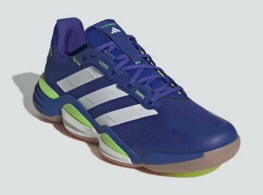 adidas Men's Stabil 16 Indoor Shoes (Lucid Blue/White/Lemon)