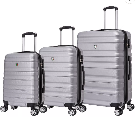 TUCCI Italy Girovita 3-Piece Hardside Luggage Set Deal