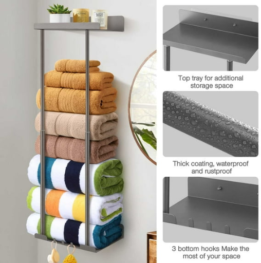 Livhil Wall Towel Rack for Rolled Towels Deal