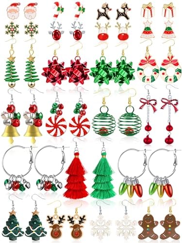 23-Pair Christmas Earrings Set
