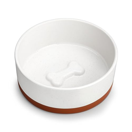 Malacasa Ceramic Dog Food / Water Bowl 3.5-Cups