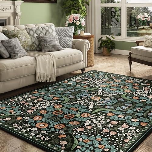 Floral Washable Area Rugs  Deal