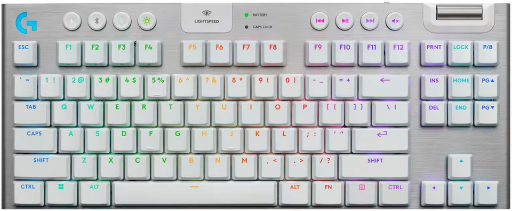 Refurbished G915 X TKL White Tactile Wireless RGB Gaming Keyboard Deal