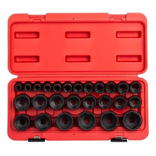 Sunex 2645 26-Piece 1/2 Inch Drive Impact Socket Set, Metric, 10mm-36mm Deal