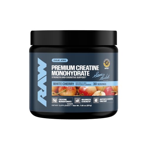 RAW Nutrition Creatine Monohydrate Powder, 30 Servings