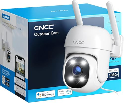 GNCC GK2 Outdoor Security Camera 355° Pan Tilt