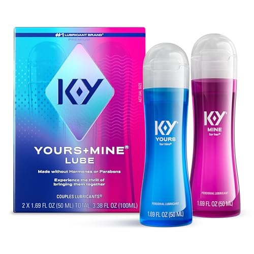 K-Y Yours & Mine Personal Lubricant for Couples 2-Pack 1.69-Oz