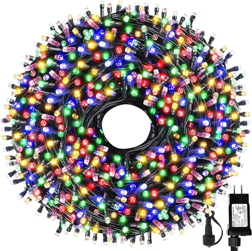 MZD8391 105-Ft 300-Count Multicolor LED Christmas String Lights