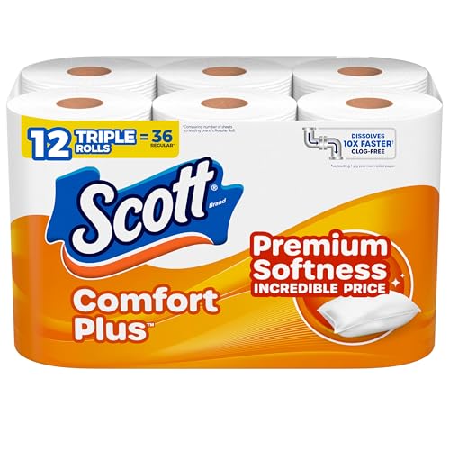 Scott ComfortPlus 1-Ply Toilet Paper (12 Triple Rolls, 231-Sheet) Deal