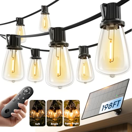 KYY 198' Outdoor Solar String Lights w/ Remote Deal