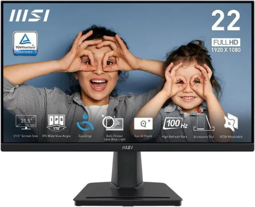 MSI PRO MP225 22-inch IPS 1920 x 1080 (FHD) 100Hz Computer Monitor