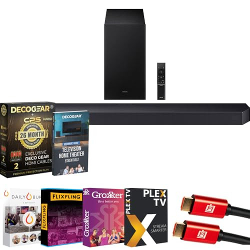Samsung HW-Q600F 3.1.2ch Soundbar and Subwoofer Bundle