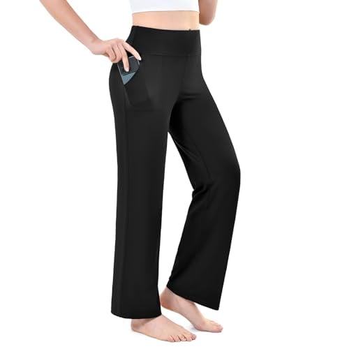 Leafigure Women's Wide-Leg Yoga Pants w/ Pockets Deal