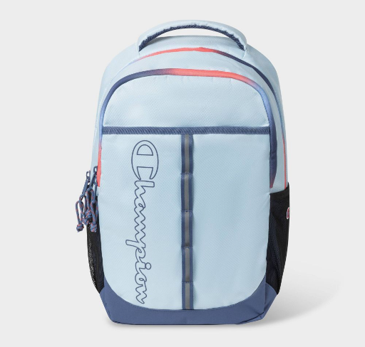Champion Center Backpack w/ Laptop Sleeve - Light Blue Deal