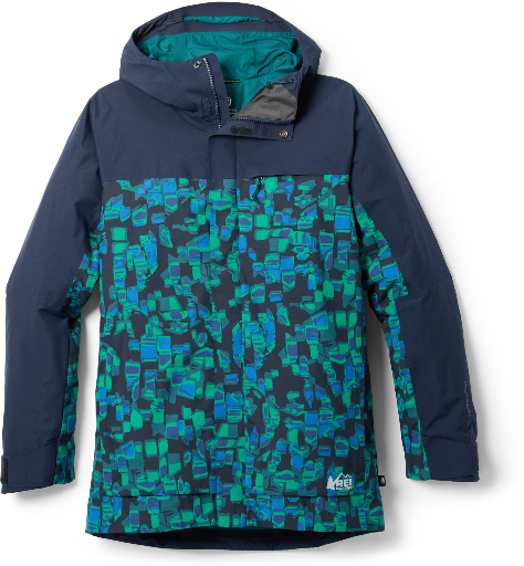 REI Men's Powderbound Insulated Jacket (Mosaic Ridge/Navy)