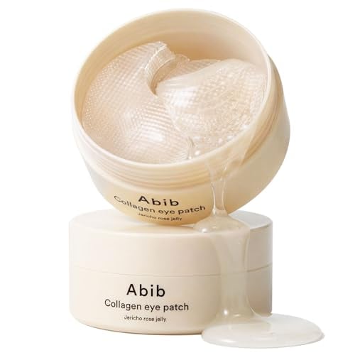 Abib Vegan Collagen Eye Patches with Jericho Rose Jelly & Peptides, 60 Count