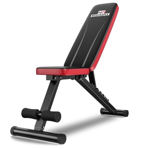NICEPEOPLE Adjustable Weight Bench with 8 Positions Deal