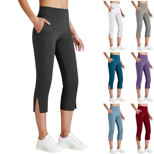 Women's High Waisted Capri Leggings