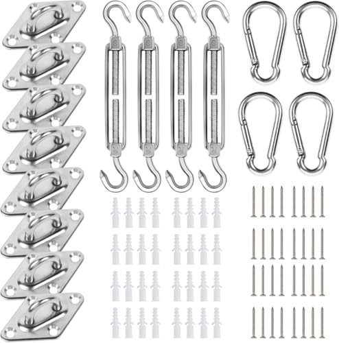 YOFIT Shade Sail Hardware Kit 80 Pcs 6 inch