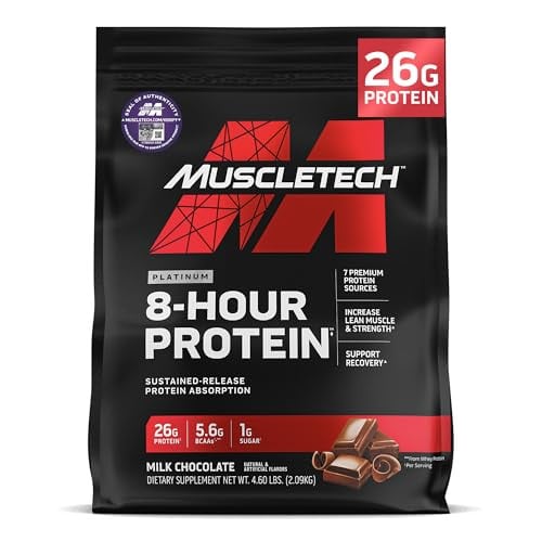 MuscleTech Platinum 8-Hour Protein Powder - 50 Servings Deal