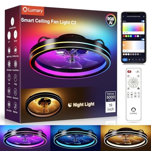 Lumary Smart Ceiling Fan Light with 2200K Nightlight Deal