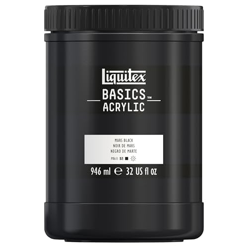 32-Oz Liquitex BASICS Acrylic Paint (Mars Black) Deal