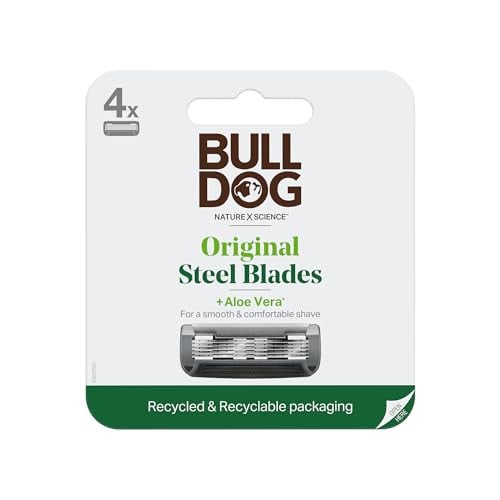Bulldog Original Steel Razor Blades 4-Count
