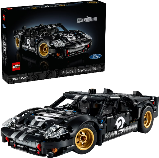 LEGO Technic 1966 Ford GT40 MKII Race Car Building Set (42223) 793-Piece