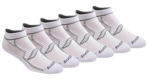 Saucony Men’s Rundry Bolt Performance No-show Socks 6-Pack Deal