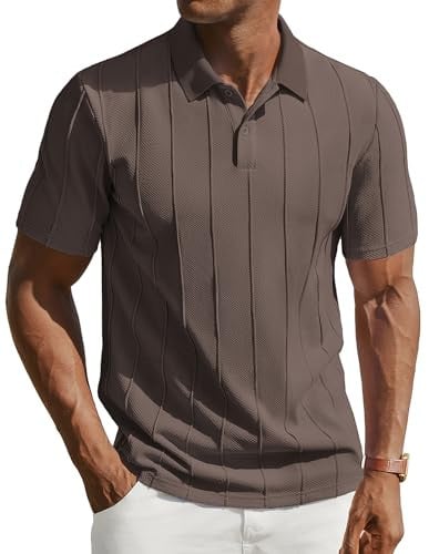 PJ PAUL JONES Men's Short Sleeve Knit Polo Shirt Deal