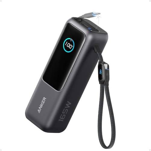 Anker 25,000mAh 165W Laptop Power Bank with Built-In Cables