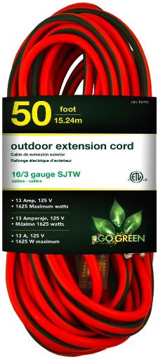 50-Foot Power By GoGreen 16/3 Heavy-Duty Outdoor Extension Cord Deal