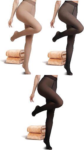 JIZ Translucent Fleece Lined Tights