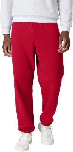 Hanes Men's Ecosmart Fleece Sweatpant Deep Red