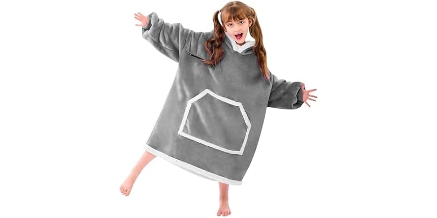 IFNOW Kids Wearable Blanket (Grey) Deal