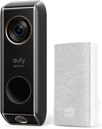 Eufy Security 2K HDR Dual Camera Video Doorbell E340 + Chime (Refurb)