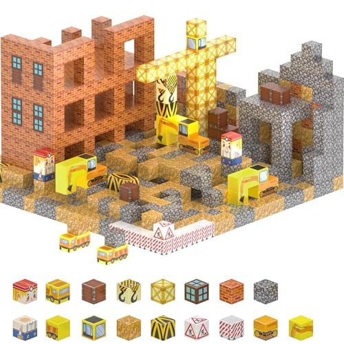 Magnetic Tiles Build Cubes Game 100-Piece Deal
