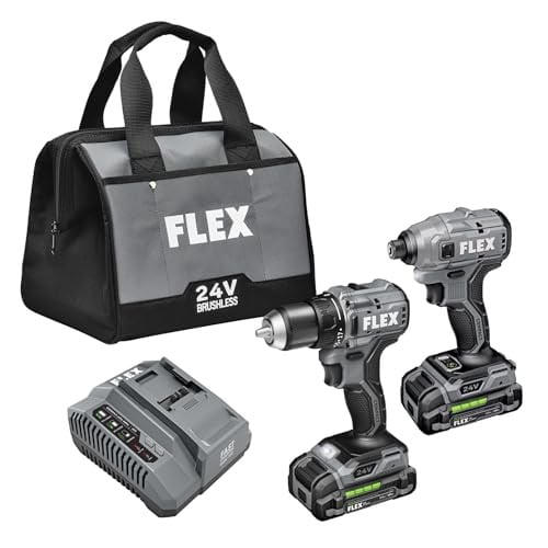 FLEX 24V Brushless Cordless 2-Tool Compact Combo Kit with (2) 2.5Ah Batteries Deal
