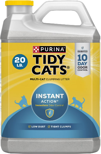 Purina Tidy Cats Instant Action Clumping Cat Litter, Floral Scent, 20 lb Jug Deal