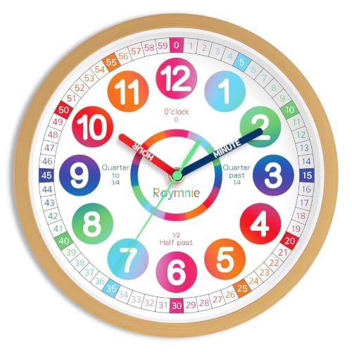 Kids Learning Analog Wall Clock Deal