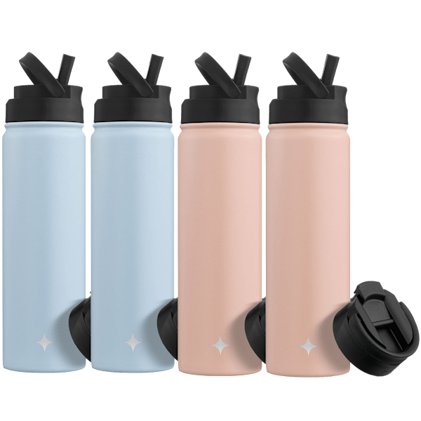 4pk JoyJolt 22oz Triple Insulated Water Bottles