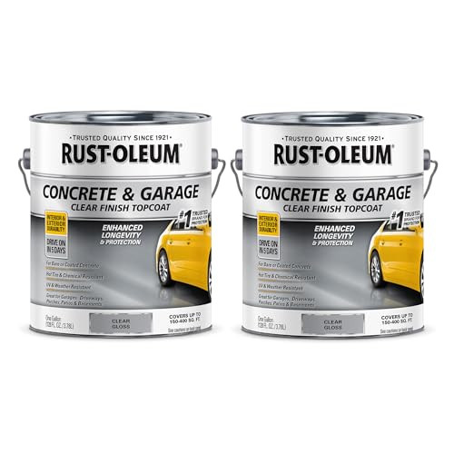 Rust-Oleum Concrete & Garage Clear Finish Topcoat 2-Pack 64-Oz (Gloss Clear)