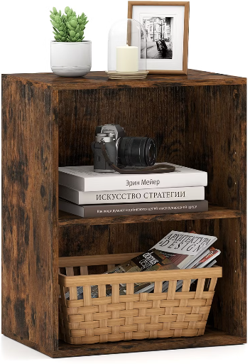 Costway 2-Cube Bookcase w/ 5-Position Adjustable Shelf Deal