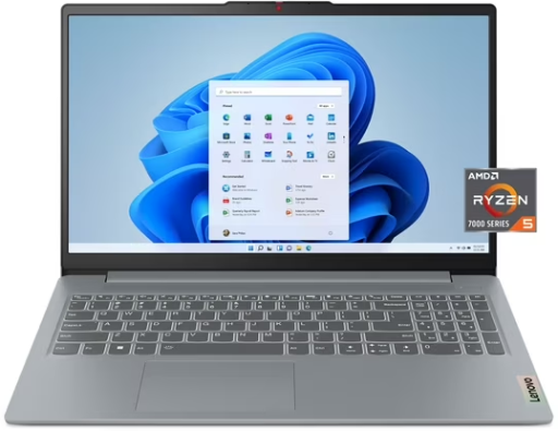 Lenovo IdeaPad Slim 3i Laptop: Ryzen 5 7520U, 15.6" FHD Touch, 8GB RAM, 512GB SSD