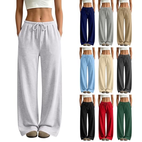 Women's Wide Leg Low Rise Sweatpants Deal