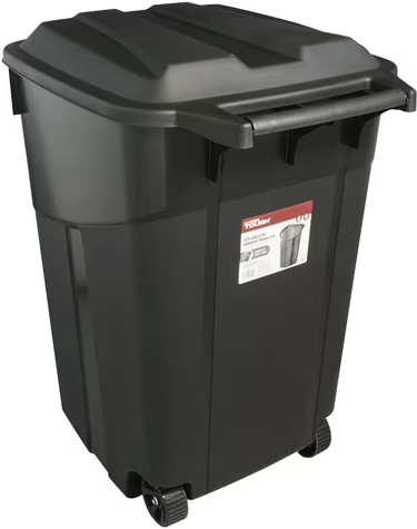 Hyper Tough 45 Gallon Wheeled Heavy Duty Plastic Garbage Can Deal