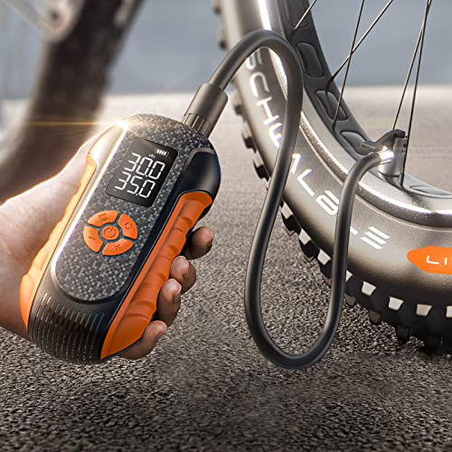 LISEN Portable Cordless Electric Bike Pump Tire Inflator