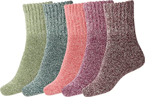 Cozy, Warm Crew Socks (5 Pairs)